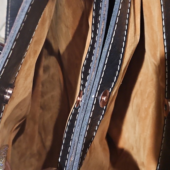 Patricia Nash Leather Rienzo Satchel in Tropical Escape EUC - Picture 13 of 15